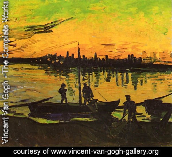 Vincent Van Gogh - Coal Barges II