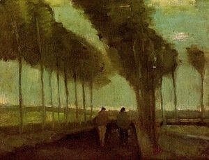 Vincent Van Gogh - Country Lane With Two Figures