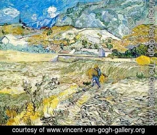 Vincent Van Gogh - Enclosed Wheat Field With Peasant