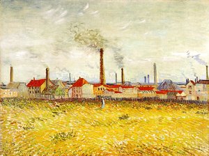 Vincent Van Gogh - Factories At Asnieres Seen From The Quai De Clichy