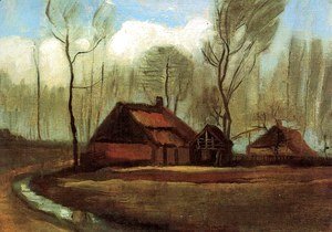 Vincent Van Gogh - Farmhouses Among Trees