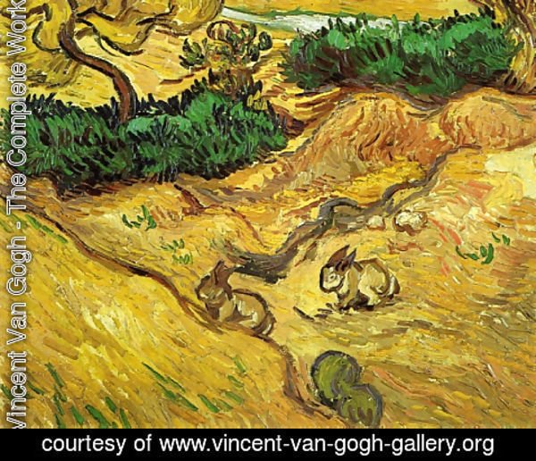 Vincent Van Gogh - Field With Two Rabbits