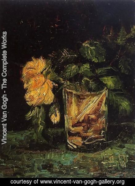Vincent Van Gogh - Glass With Roses