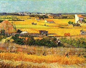 Vincent Van Gogh - Harvest At La Crau With Montmajour In The Background