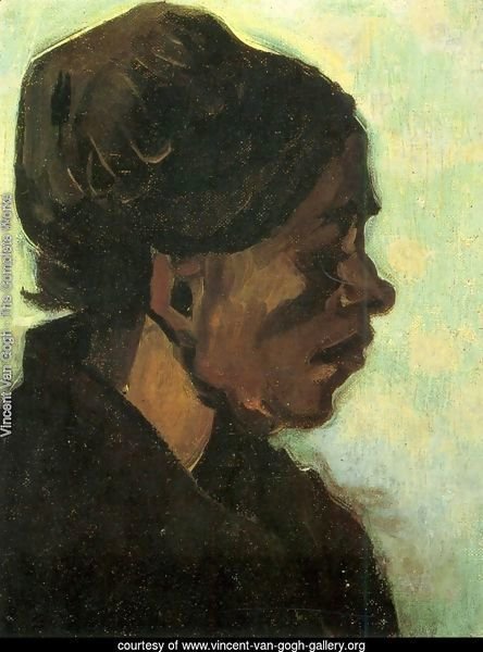Head Of A Brabant Peasant Woman With Dark Cap
