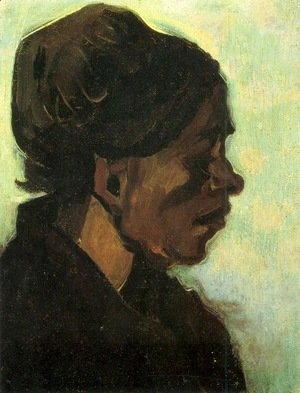 Vincent Van Gogh - Head Of A Brabant Peasant Woman With Dark Cap