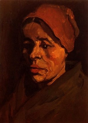 Vincent Van Gogh - Head Of A Peasant Woman With Brownish Cap