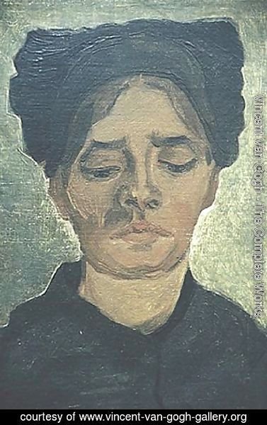 Vincent Van Gogh - Head Of A Peasant Woman With Dark Cap I