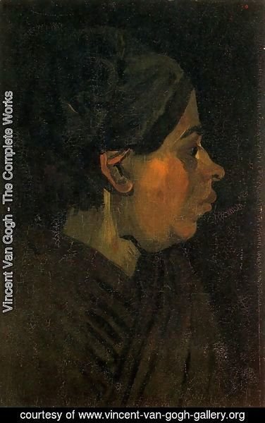 Vincent Van Gogh - Head Of A Peasant Woman With Dark Cap II