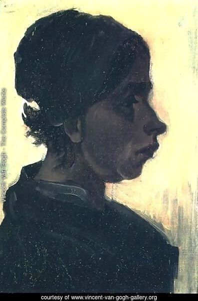 Head Of A Peasant Woman With Dark Cap V