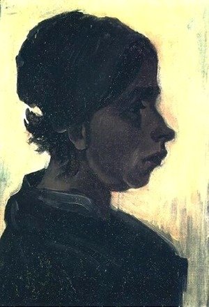 Head Of A Peasant Woman With Dark Cap V