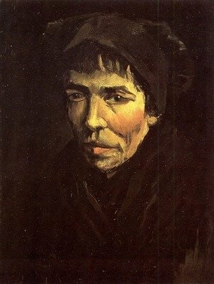 Vincent Van Gogh - Head Of A Peasant Woman With Dark Cap VI