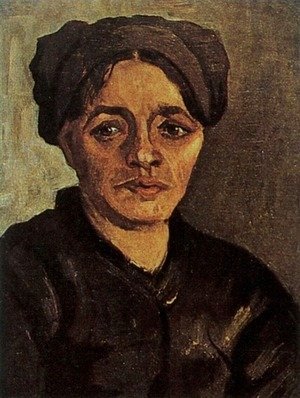 Vincent Van Gogh - Head Of A Peasant Woman With Dark Cap VIII