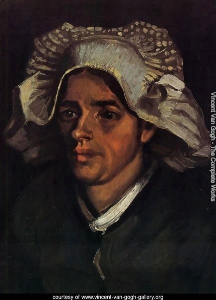 Head Of A Peasant Woman With White Cap II