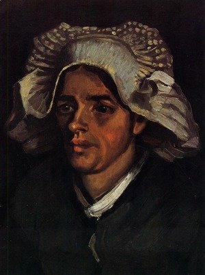 Vincent Van Gogh - Head Of A Peasant Woman With White Cap II