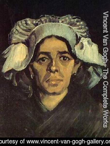 Vincent Van Gogh - Head Of A Peasant Woman With White Cap IV