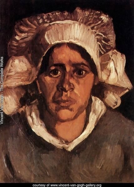 Head Of A Peasant Woman With White Cap VI