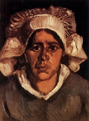 Vincent Van Gogh - Head Of A Peasant Woman With White Cap VI
