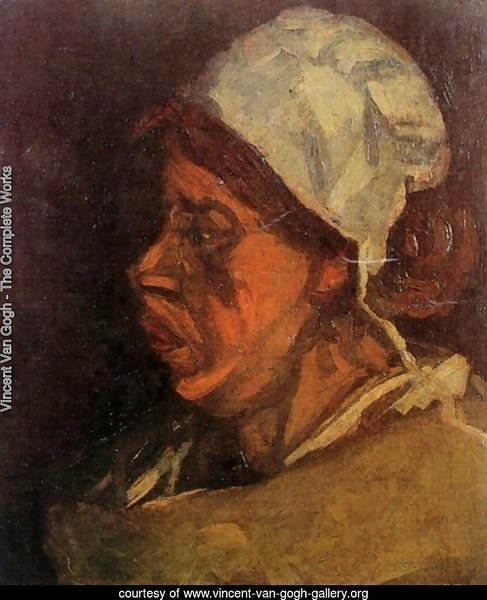 Head Of A Peasant Woman With White Cap VII