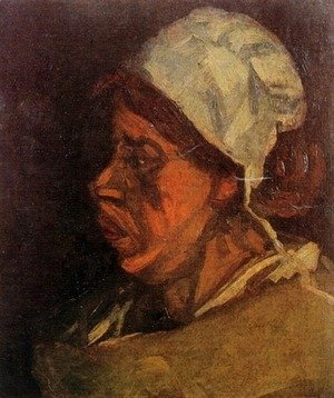 Head Of A Peasant Woman With White Cap VII