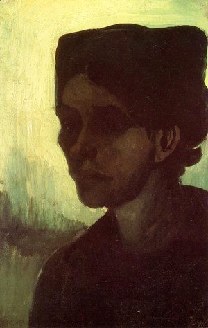 Vincent Van Gogh - Head Of A Young Peasant Woman With Dark Cap