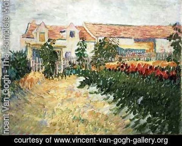 Vincent Van Gogh - House With Sunflowers