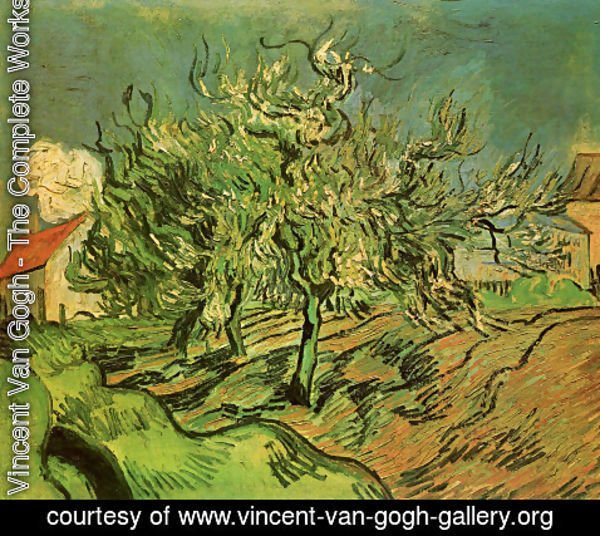 Vincent Van Gogh - Landscape With Three Trees And A House