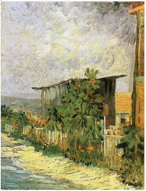 Vincent Van Gogh - Montmartre Path With Sunflowers