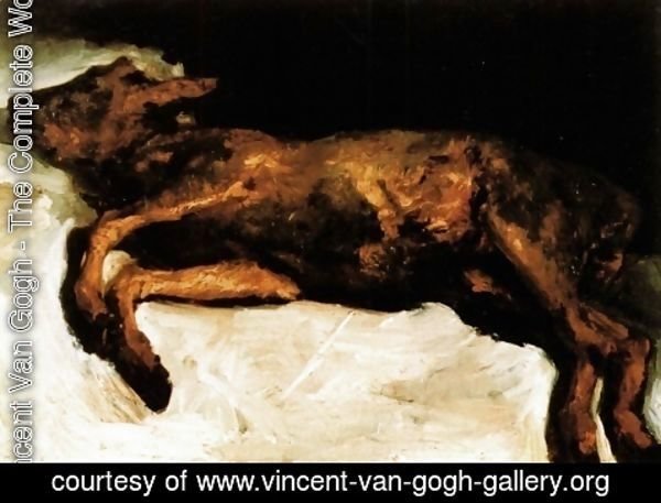 Vincent Van Gogh - New Born Calf Lying On Straw