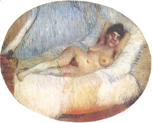 Nude Woman On A Bed