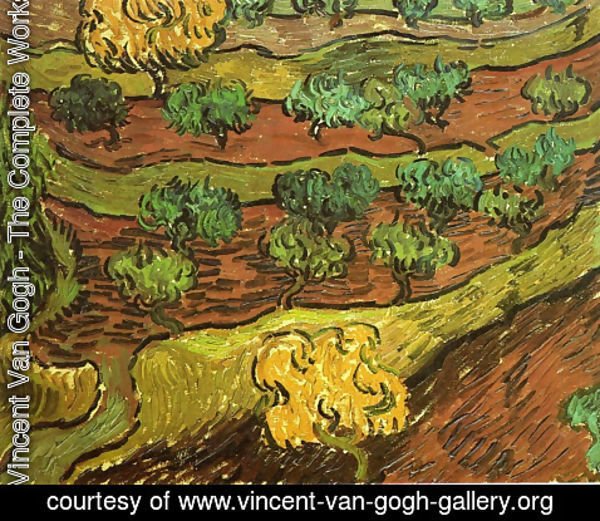 Vincent Van Gogh - Olive Trees Against A Slope Of A Hill