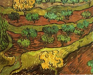 Vincent Van Gogh - Olive Trees Against A Slope Of A Hill