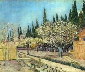 Vincent Van Gogh - Orchard In Blossom Bordered By Cypresses II