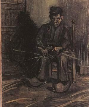 Vincent Van Gogh - Peasant Making A Basket