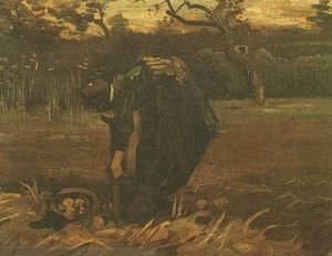Vincent Van Gogh - Peasant Woman Digging Up Potatoes