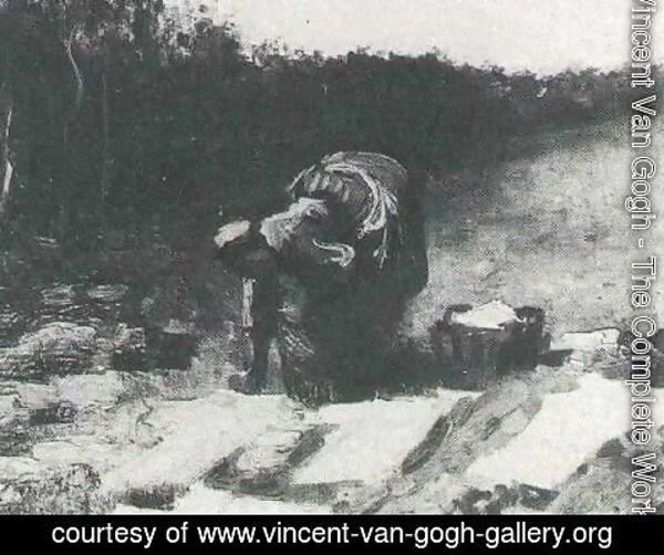 Vincent Van Gogh - Peasant Woman Laundering