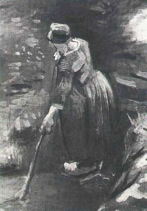 Vincent Van Gogh - Peasant Woman Raking