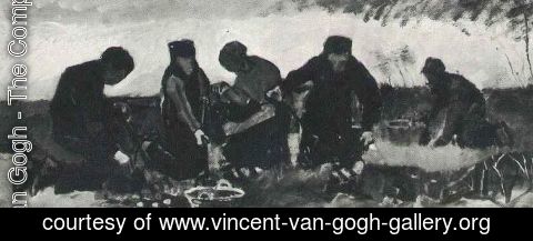 Vincent Van Gogh - Potato Digging (Five Figures)