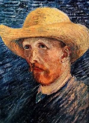 Vincent Van Gogh - Self Portrait With Straw Hat II