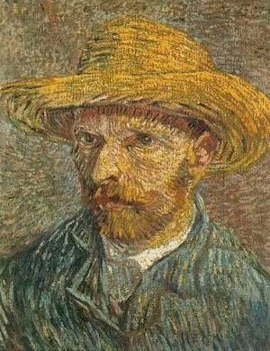 Self Portrait With Straw Hat V