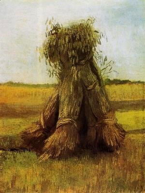 Vincent Van Gogh - Sheaves Of Wheat In A Field