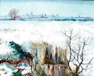 Vincent Van Gogh - Snowy Landscape With Arles In The Background