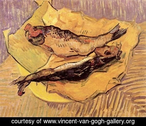 Vincent Van Gogh - Bloaters On A Piece Of Yellow Paper
