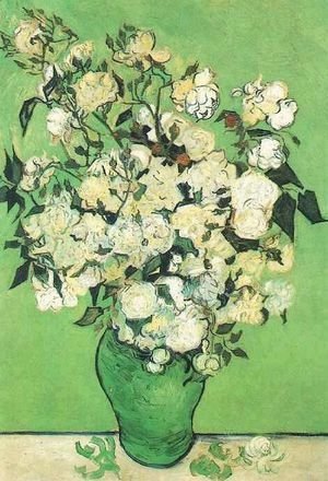 Vincent Van Gogh - Pink Roses In A Vase