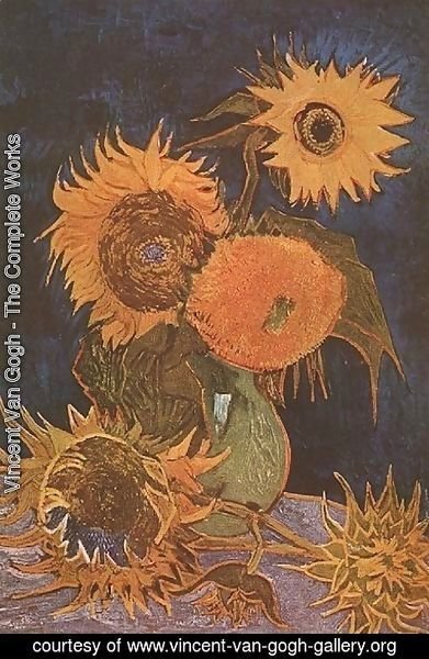 Vincent Van Gogh - Vase With Five Sunflowers