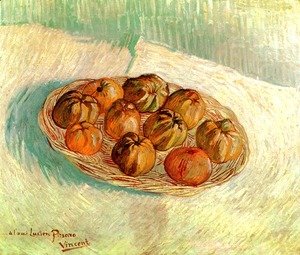 Still Life With Basket Of Apples (to Lucien Pissarro)