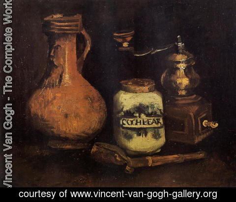 Vincent Van Gogh - Still Life With Coffee Mill Pipe Case And Jug