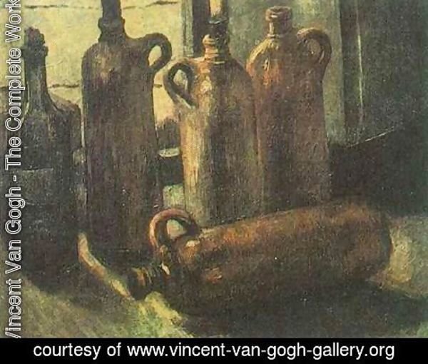 Vincent Van Gogh - Still Life With Five Bottles