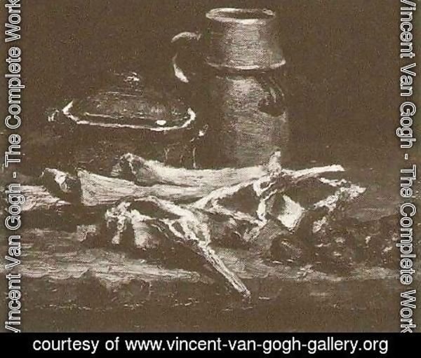 Vincent Van Gogh - Still Life With Meat Vegetables And Pottery