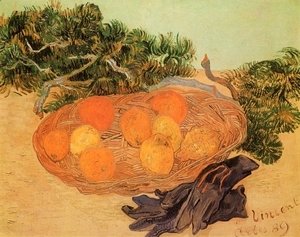 Vincent Van Gogh - Still Life With Oranges Lemons And Blue Gloves